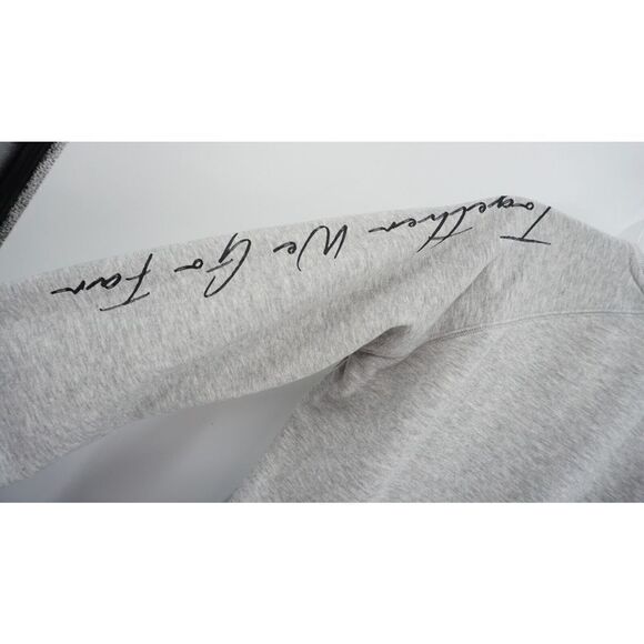 Peloton Sweatshirt Medium Together We Go Far Gray Long Sleeve Crew Neck Cycling - Picture 8 of 11